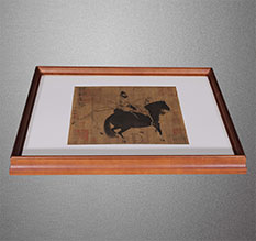 甘谷书画装裱配框服务案例